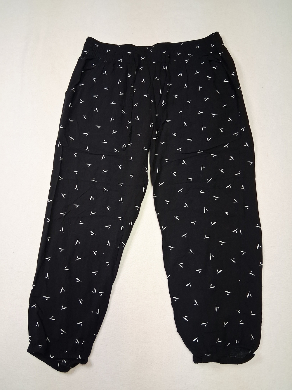 O'Neill Black Jogger Pants with White Micro Print